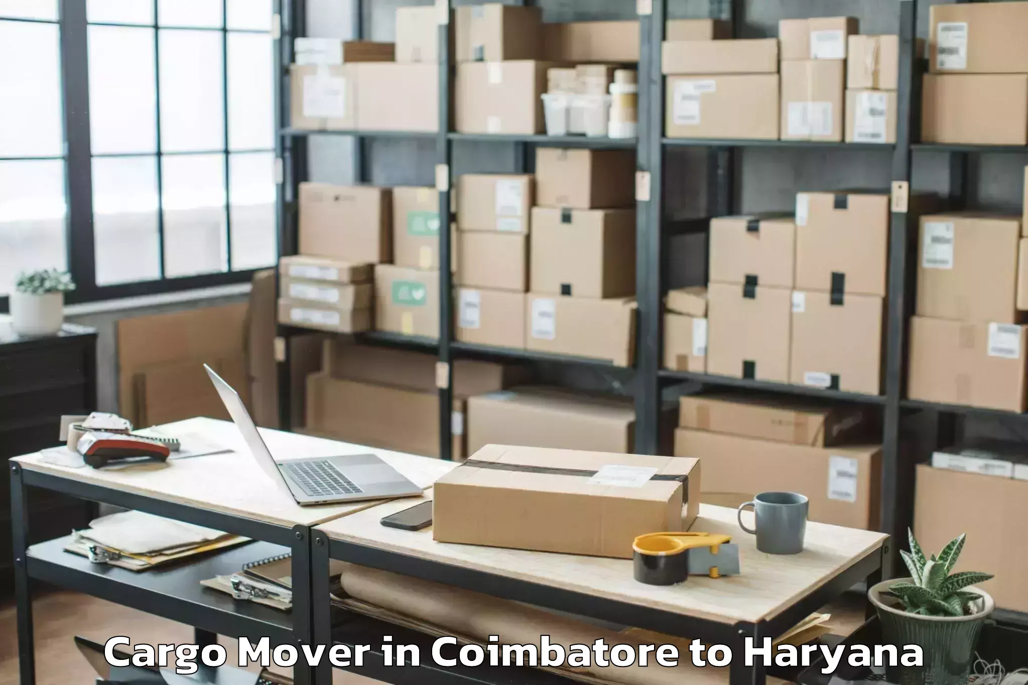 Easy Coimbatore to Mgf Metropolitan Mall Gurgaon Cargo Mover Booking